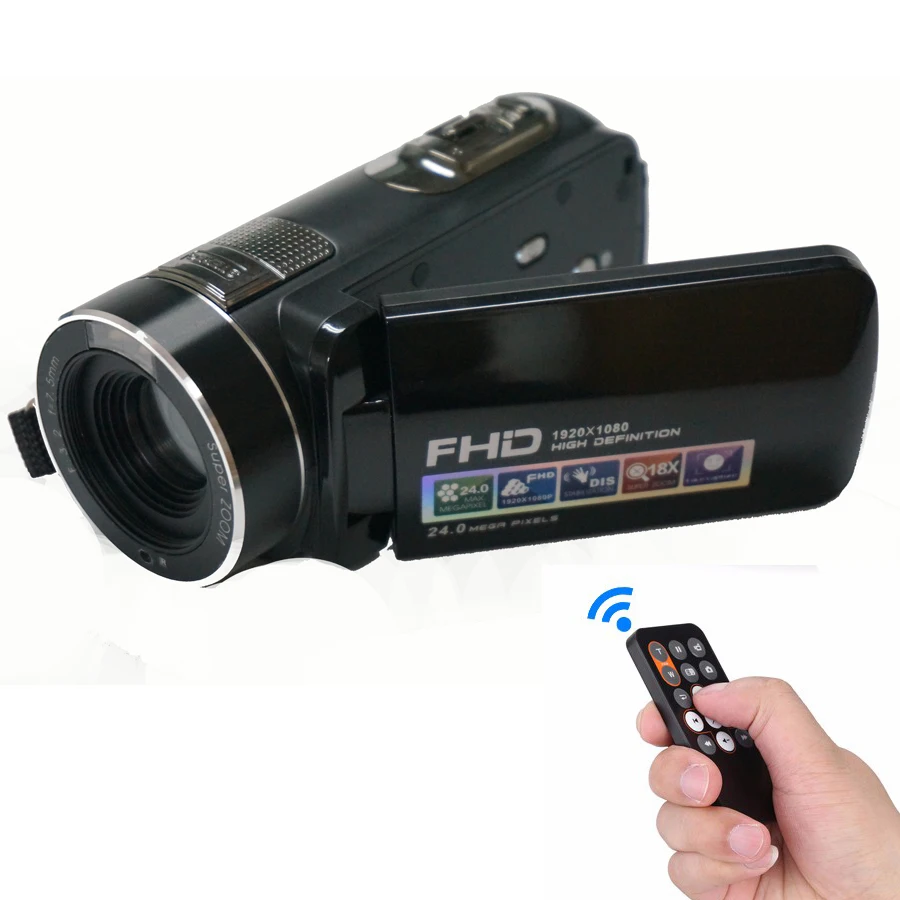 Winait 24 Mega Pixels Digital Video Camera with 2.7' TFT Display and 8x Zoom
