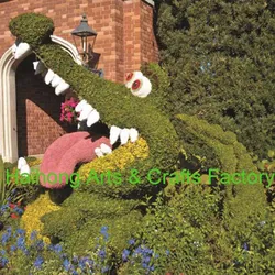 Лидер продаж, потрясающее искусственное садовое украшение, топиарное животное, самшит, зеленое растение