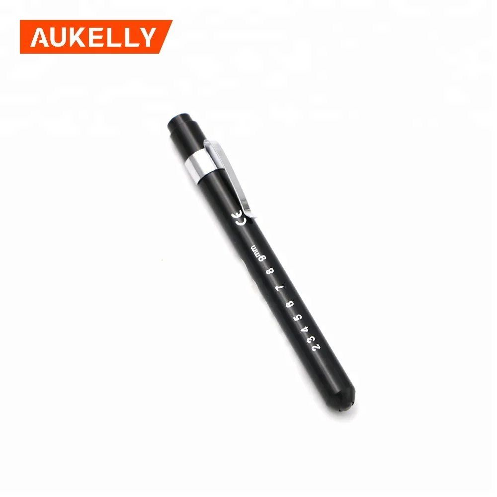 Stylo Lumineux Diagnostic LED Avec Jauge Pupillaire - Réutilisable Pour Médecin - Neuf