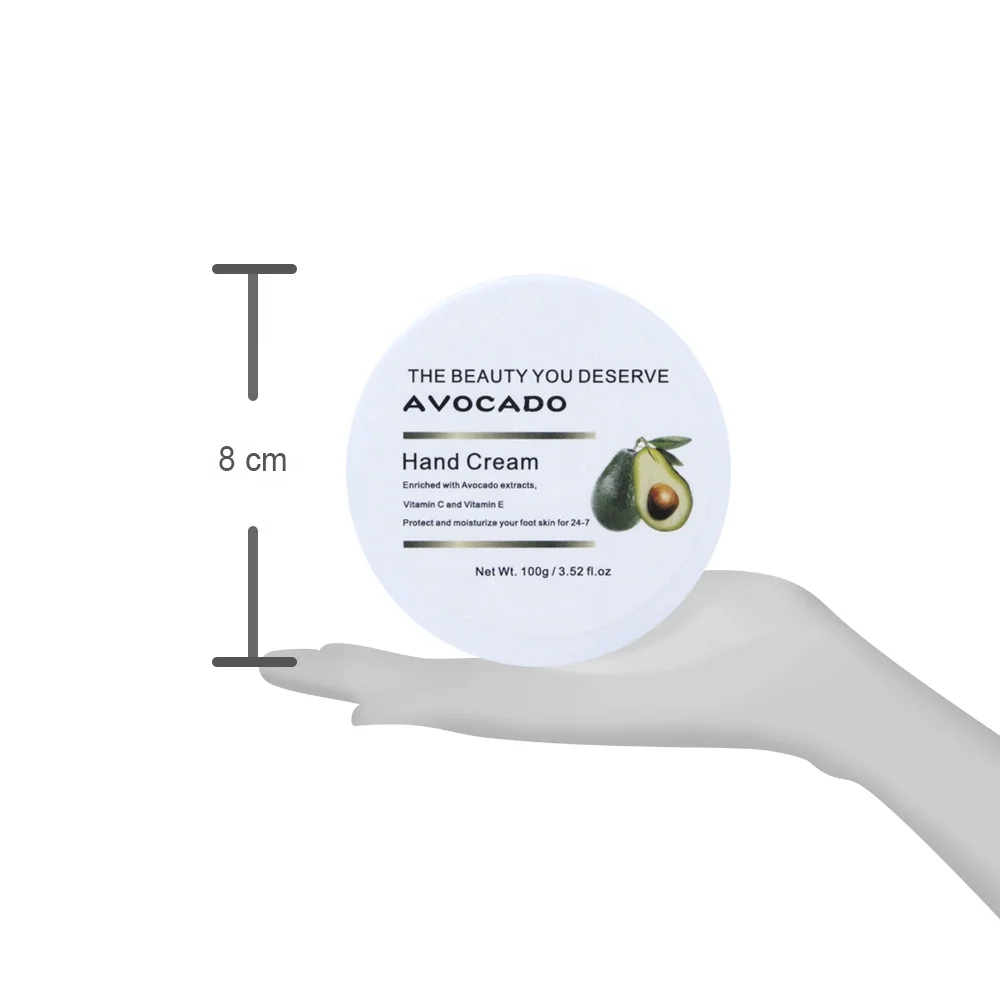 wholesale best natural Avocado whitening hand cream