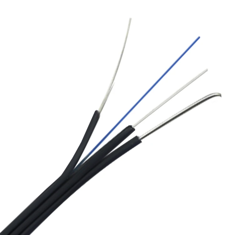 1, 2, 4, 6, 8, ядра Ftth на открытом воздухе кабель оптического волокна кабеля падения с проводом посыльного