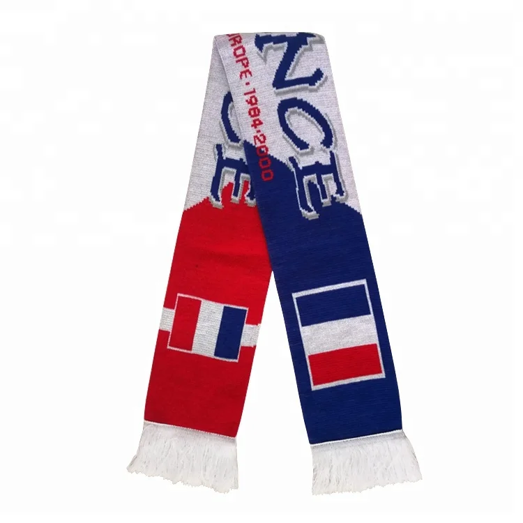 2023 Football Fans European Scarf Football Passionate Gift Knitted Acrylic Portuguese Scarf