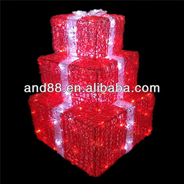 светодиодные мотив света( акрилонитрилбутадиенстирол- белый- коробка подарка)