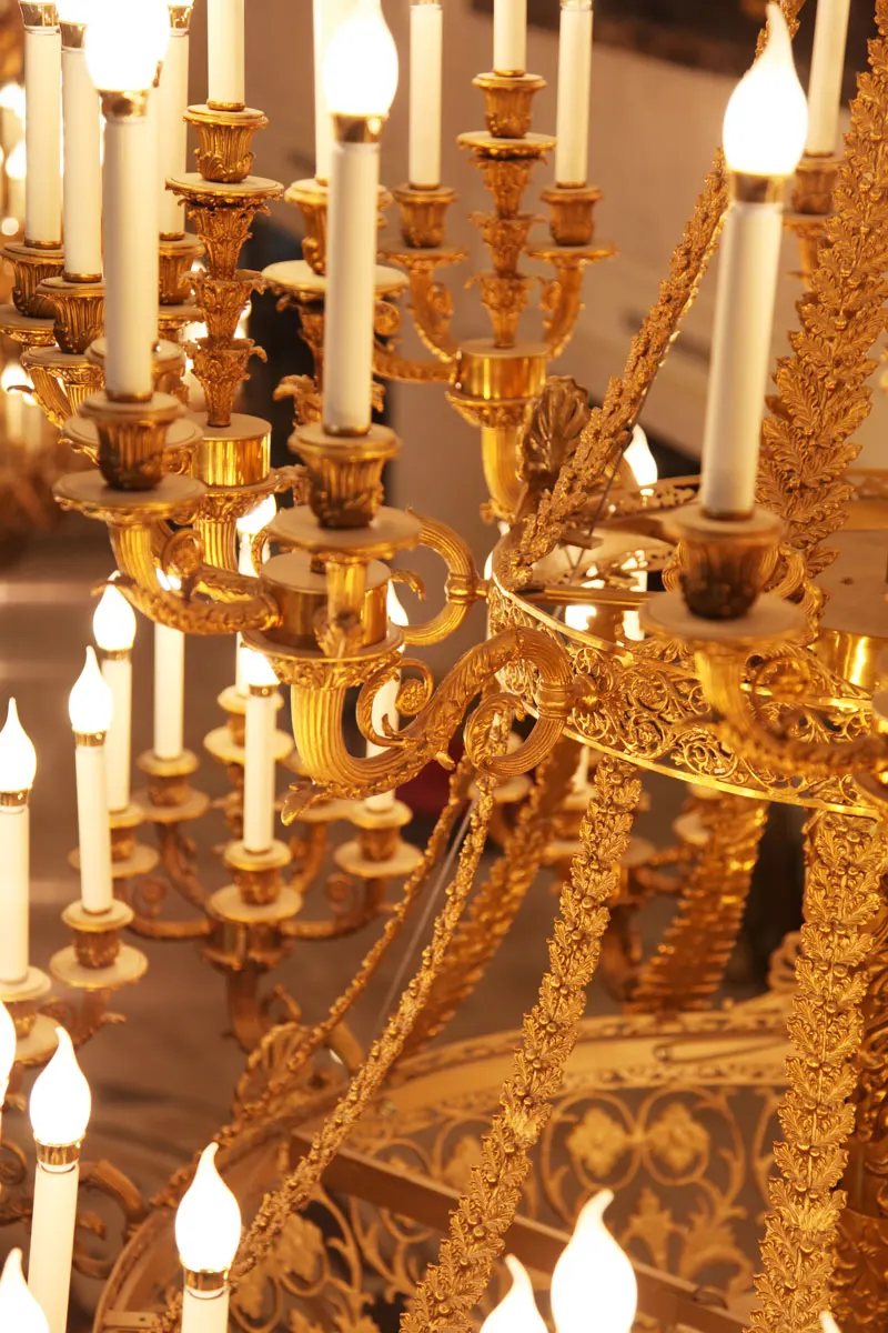 Итальянский элегантный золотой Латунный подвесной светильник античная королевская Классическая качественная люстра роскошное домашнее освещение