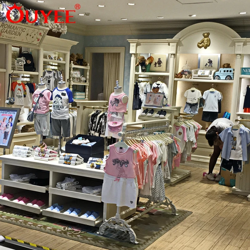 High End Baby Shop Garment Display Rack /baby Clothing Display  Cabinet/clothes Display Rack for Kids