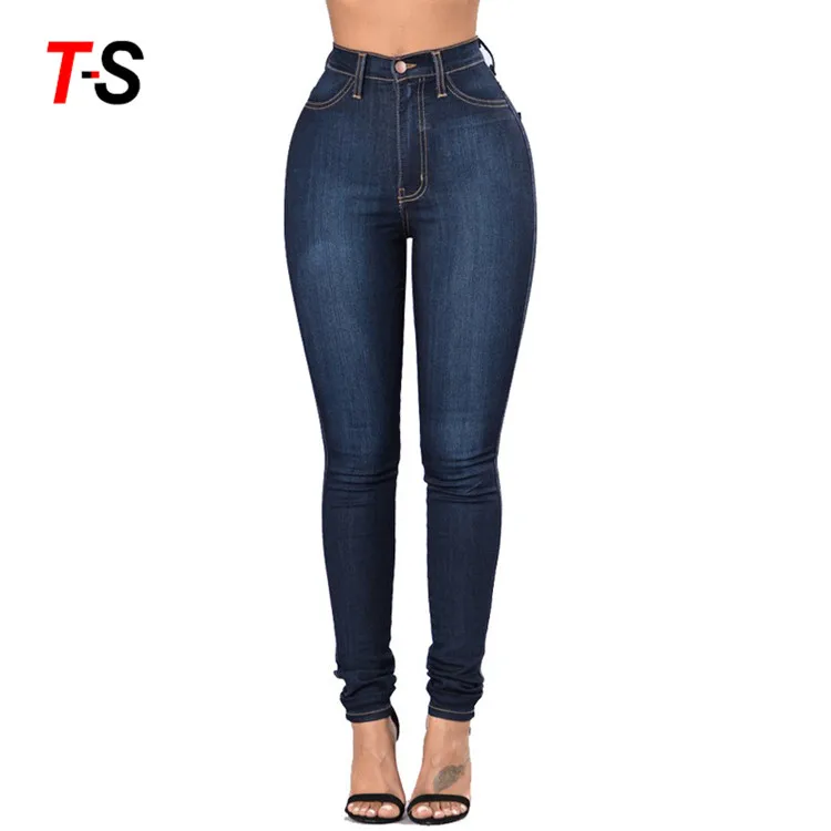 Базовые Женские узкие джинсы, облегающие эластичные женские джинсы с высокой талией в наличии