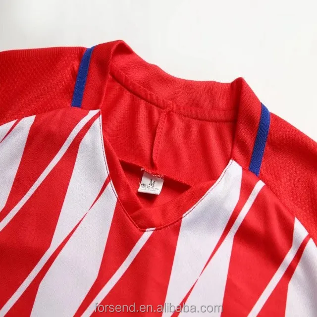 Source Club sportswear red and white soccer jerseys china cheap plain football  shirts on m.