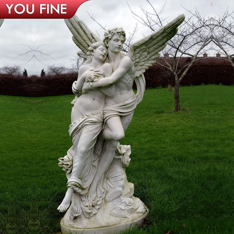 Outdoor Garden Decorative Life Size Stone Angel Figurines Statue Wholesale  Marble Cupid And Psyche Sculpture - Buy Marble Cupid And Psyche  Sculpture,Stone Angel Statue Wholesale,Life Size Angel