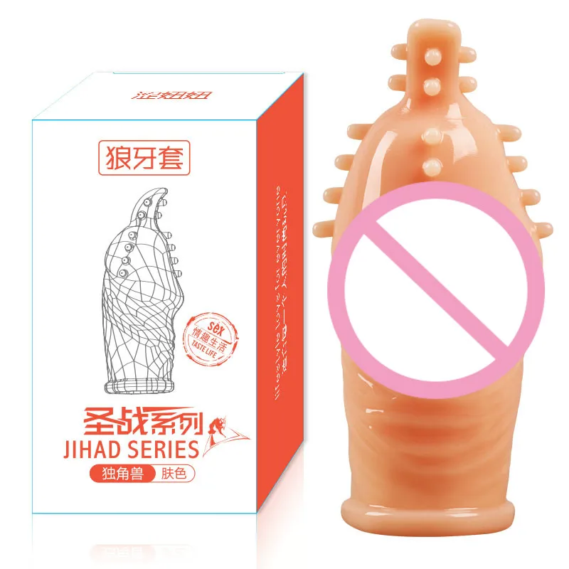 Male Cock Ring Delay Ejaculation Soft TPE Plastic Penis Condom  Sleevepenis Extension Sleeve for Men