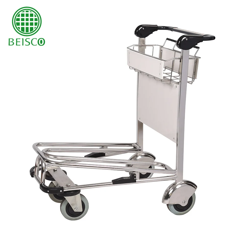 airport luggage trolley for passenger airport baggage hand truck