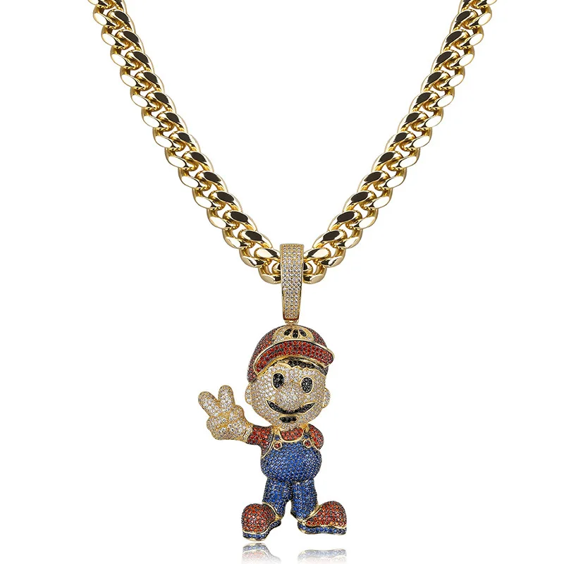 iced out cartoon chains