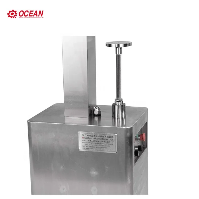 Semi Automatic Manual 13mm Vial Sealing Machine with  10ml Amber Bottle Flip Off Cap