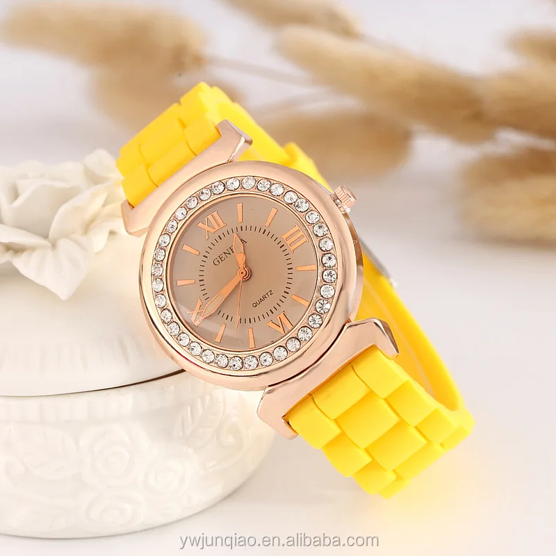 geneva diamond quartz watch price