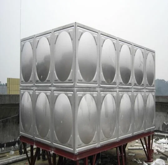 40 Cubic Meters Big Volume 304 Stainless Steel Panels Splicing and Welding Assembled Hot Water tank