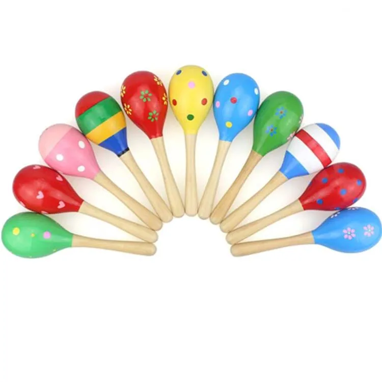 Fq品牌批发新马拉卡斯木摇铃鸡蛋摇床马拉卡斯多彩定制木制乐器玩具 Buy 乐器玩具 木制乐器玩具 定制乐器玩具