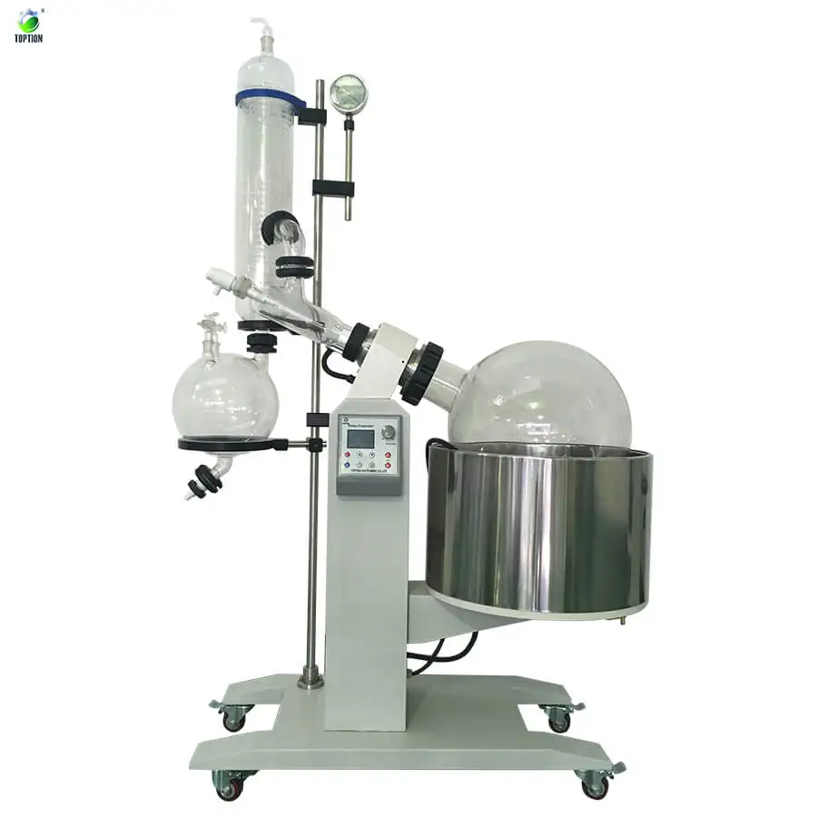TOPTION Ethanol Extraction Vacuum 50L Rotovap for Cooling Crystallizer
