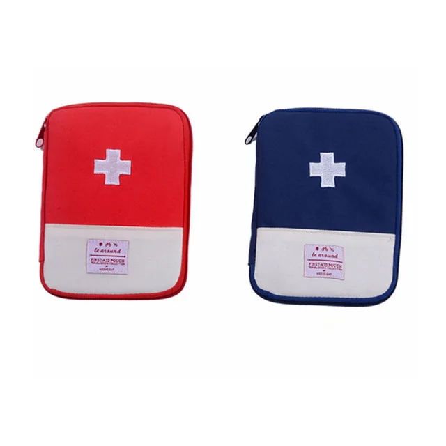 Многофункциональный портативный комплект первой помощи, Аварийная сумка для лекарств из хлопчатобумажной ткани, сумка для первой помощи, контейнер для таблеток, контейнер для таблеток, дорожный контейнер