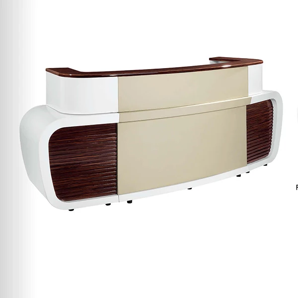 Pvc Material and Chair Front Desk Designs Modern Office Reception Area
