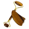 Tigers Eye Stone Roller +Gua Sha Set