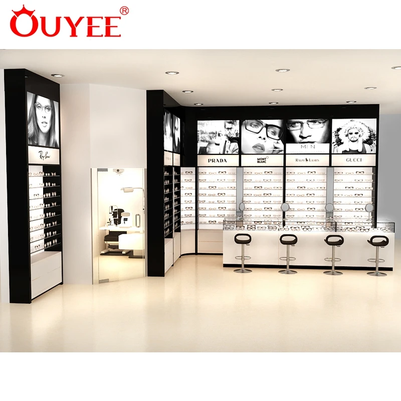 Optical Shop Names Eyeglasses Glass Display Cabinets Optical Shop Counter Design for Retail Store
