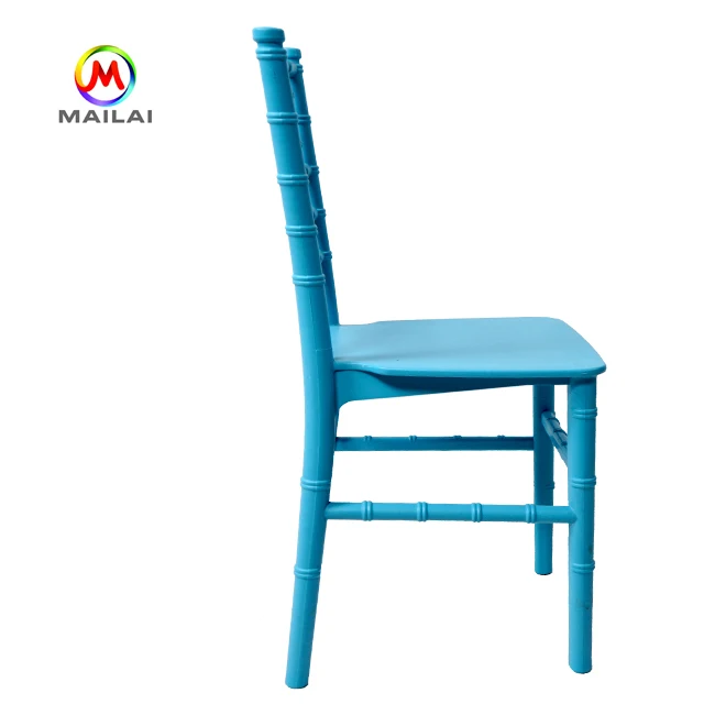 
Factory hot sale blue resin plastic kids tiffany chiavari chairs for children party 