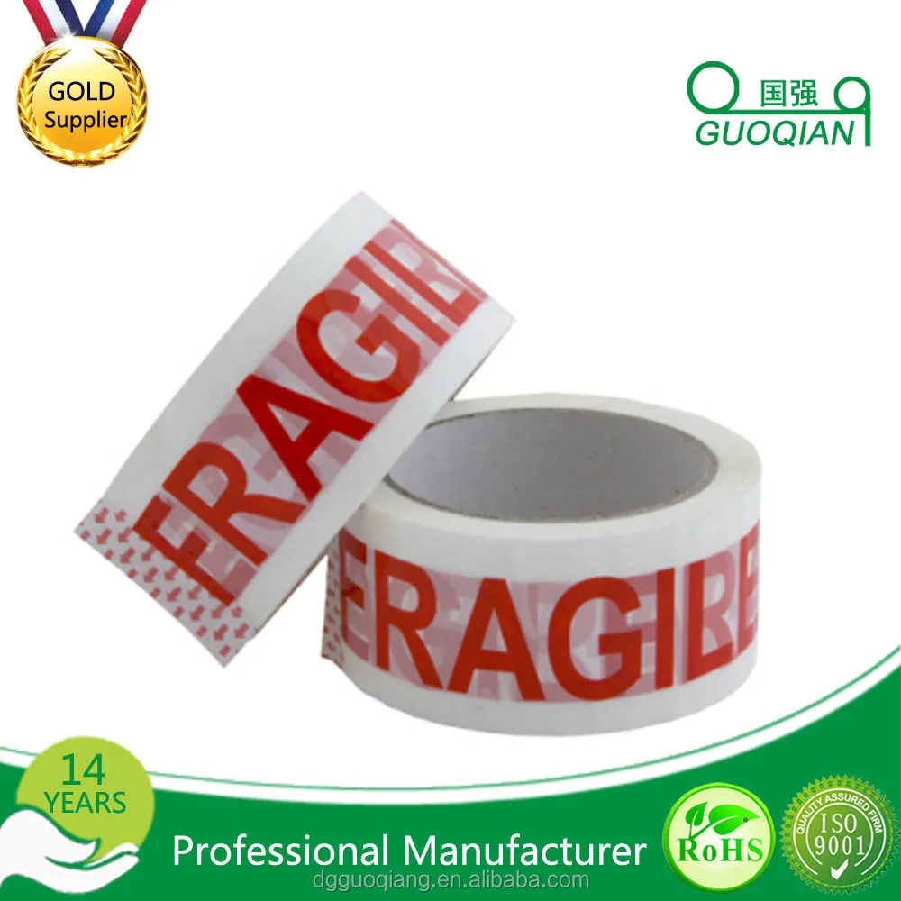 OEM Free Sample Custom Packaging Box Logo Printed Bopp Adhesive Packing Tape