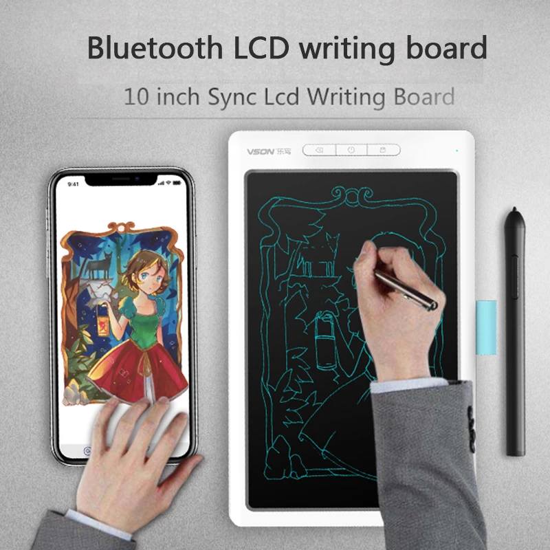 VSON WP9612 10inch Writing Tablet Working with APP and Save Function in China