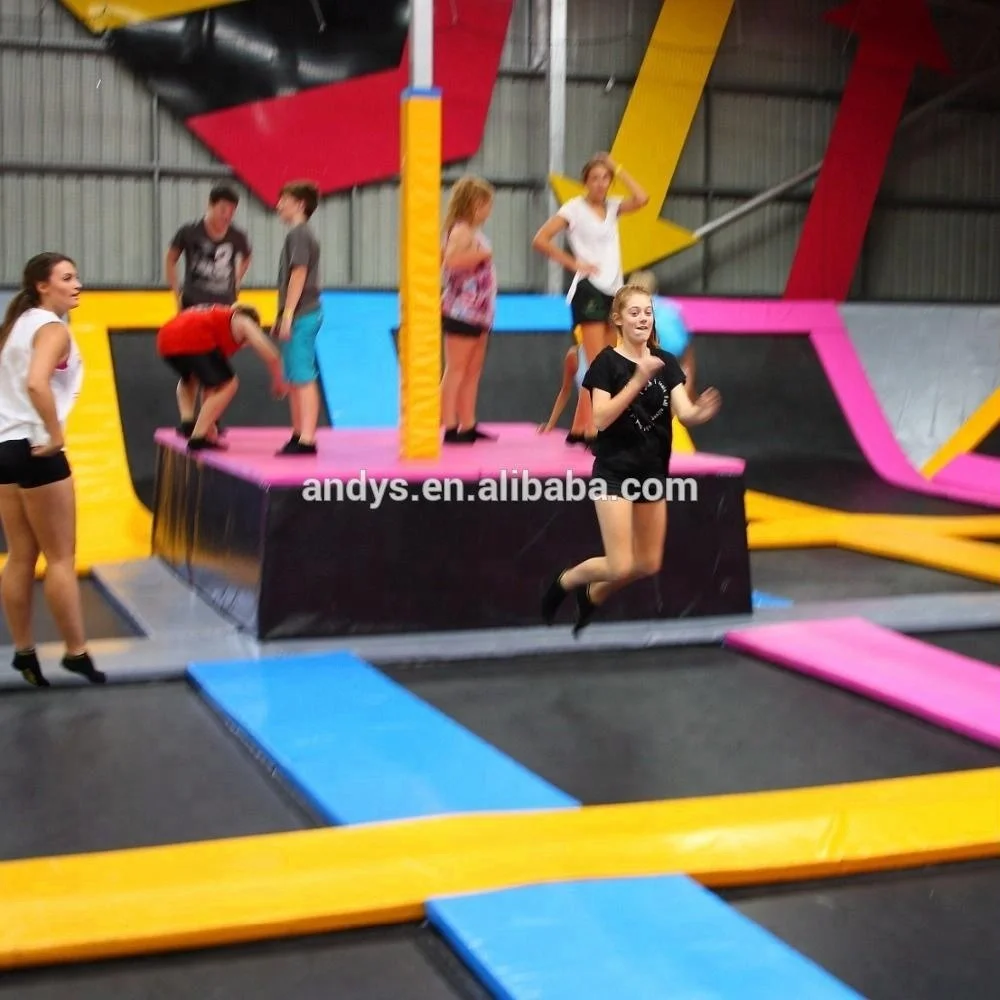 Безопасный коммерческий батут парк с множеством игр таких как ниндзя курс новейший батут-парк