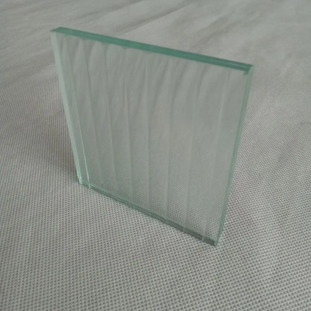 Unbreakable Fluted Glass Sheets Decorative Fluted Laminated Glass Partition