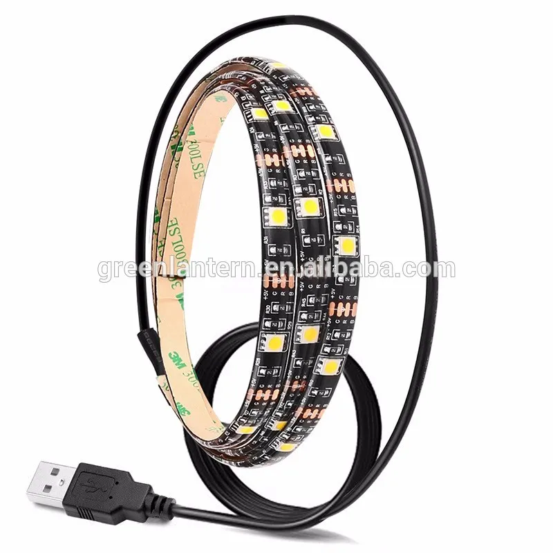 24 Keys Remote Control 4X50cm 5V USB RGB LED Strips Lights 5050SMD TV Back Lighting Kit for Indoor Home Bedroom Decoration
