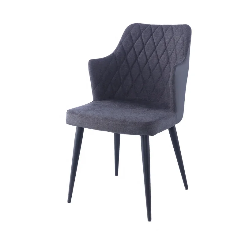 Hot Modern Fabric Dark Gray Black Painting Steel Frame Armchair For Dining Room Furniture Buy Hot Modern Chair French Style Armchair Wood Frame Armchair Product On Alibaba Com