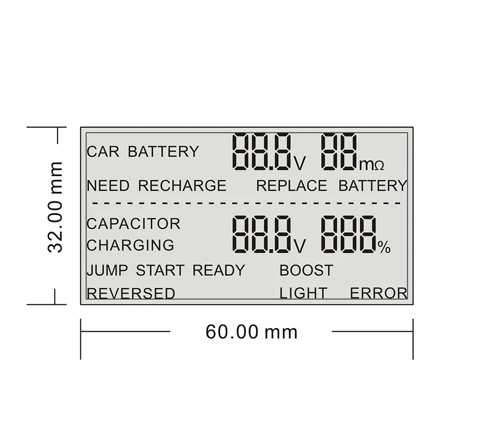 Автомобильный конденсатор пусковое устройство 6000 мАч с быстрой зарядкой кабелями пускового устройства 100000 жизненных