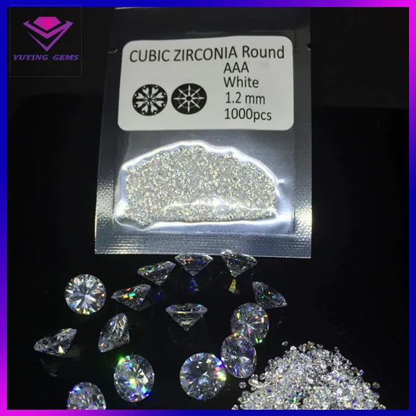 50pcs 1.5x1.5~15x15mm Square Shape White 5A loose cz stone cubic zirconia gems 