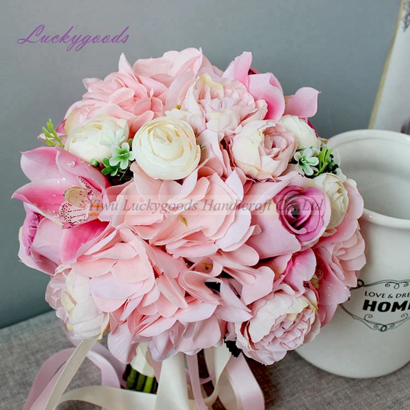 Lbt051wedding Bouquet Wholesale Rose Orchid Flower Baby Pink Bridal Bouquet Buy Baby Pink Bridal Bouquet Silk Rose Wedding Bouquets Wedding Bouquet Wholesale Artificial Flower Product On Alibaba Com