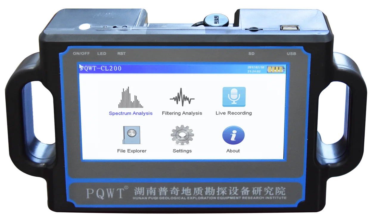 PQWT CL200 Ultrasonic Water Leak Detector Electric Leakage Detector Underground Pipe Lines