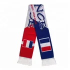 European Cup Design Football Scarf 100% Acrylic Knitted Style Football Team French Scarf