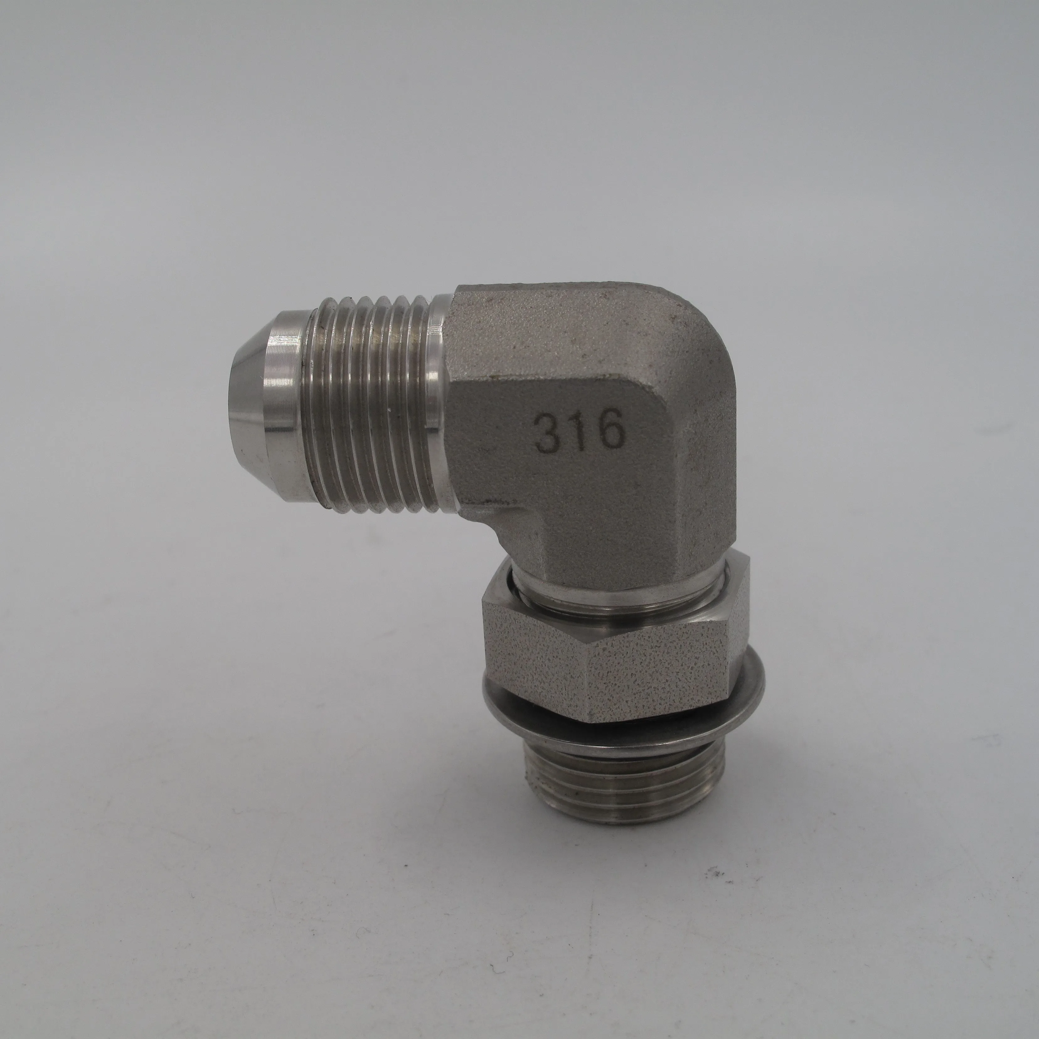 6801 штекер JIC к уплотнительному кольцу из нержавеющей стали Регулируемый переходник