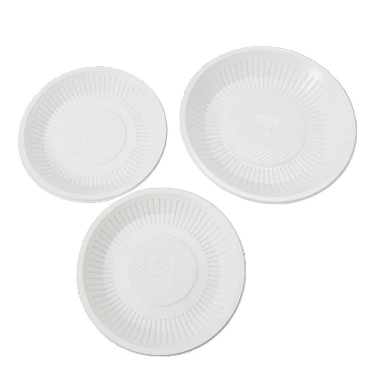Source Juego de mini platos de plástico blanco PARA CENA, vajilla de 9  pulgadas, irrompible y reutilizable, venta al por mayor on 