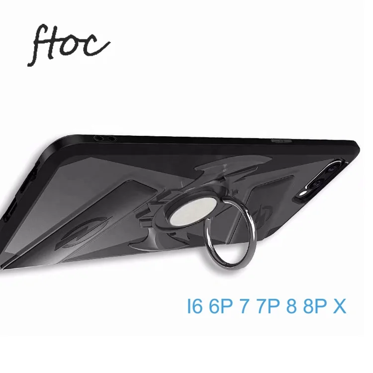 Новейший держатель для геймпада для телефона, армированный чехол с кольцом-держателем и магнитной пластиной, чехол для телефона iPhone 7/8/X