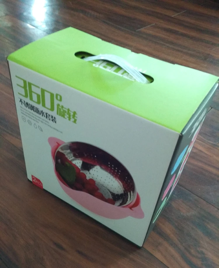 Food Grade Ss304 Kitchen Rice Fruit Vegetable Pasta Washing Stainless