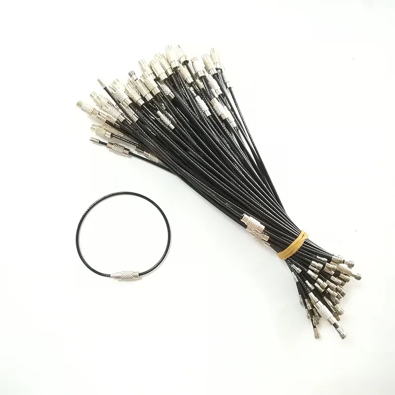 1.6mm Wire Stainless Steel Cable Wire Key Ring Keyring 