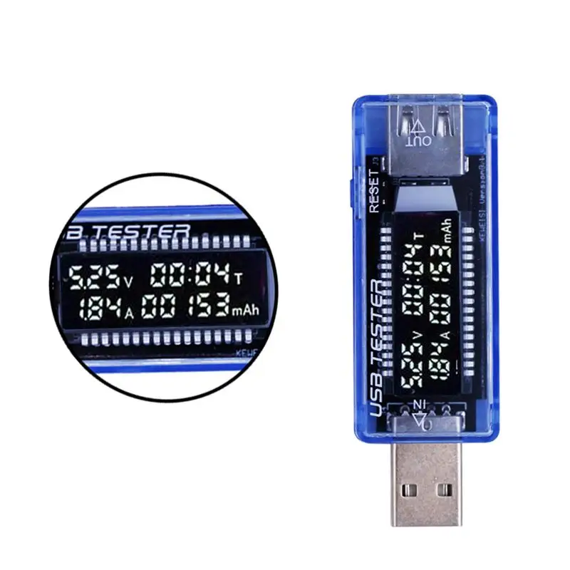 LCD USB Ladegeraet Handy Leistung Detektor Batterie Tester Spannung Strom M Q5N2 
