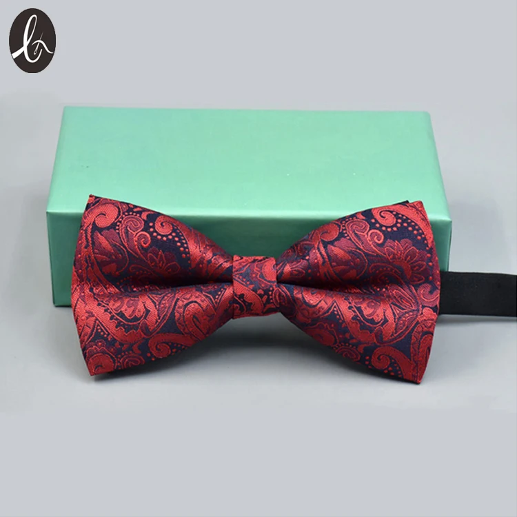 Jacquard Floral Silk Bow Tie 