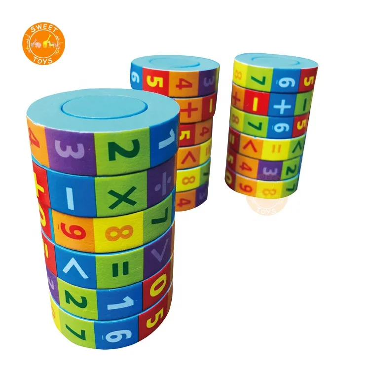 Arithmétique magnétique apprentissage mathématiques jouet aides pédagogiques calcul en bois