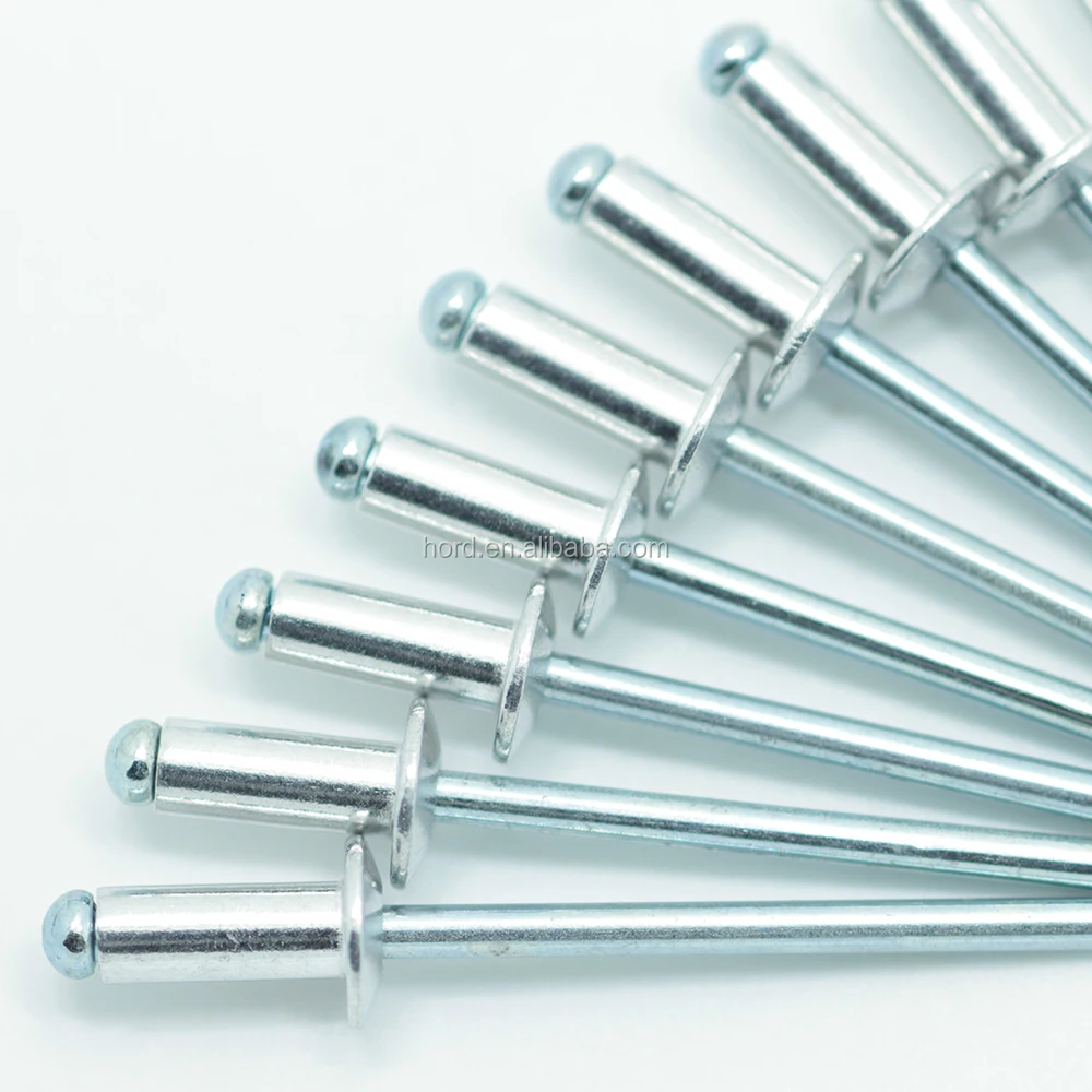 Fastenere Aluminum Pop Rivets – 1/8" X 5/16" Dome Head Blind Rivets – 4-5 Grip Range – Pack Of 100