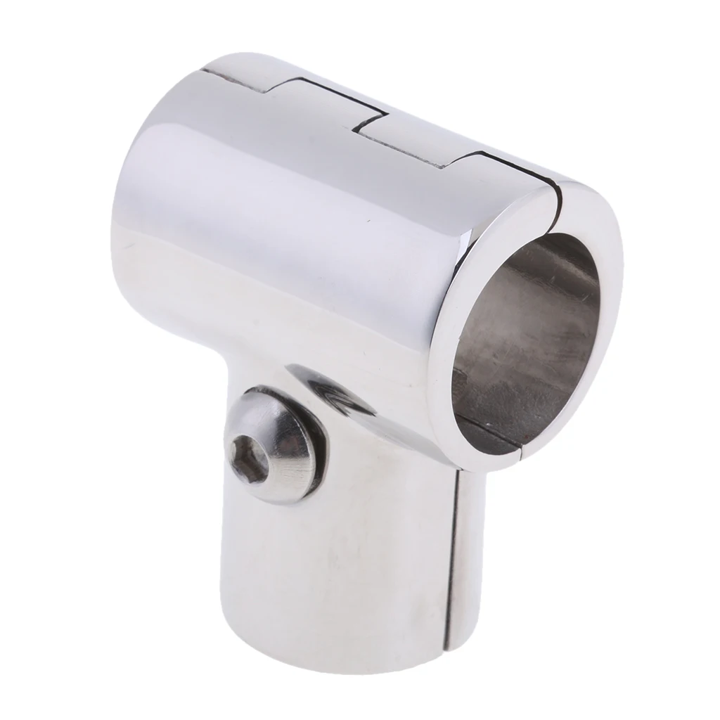 3mm Thick Heavry Duty 90 Degree Rail Connector for 1 inch Pipe Tubing 316 Stainless Steel Boats Handrail T/Tee Fitting