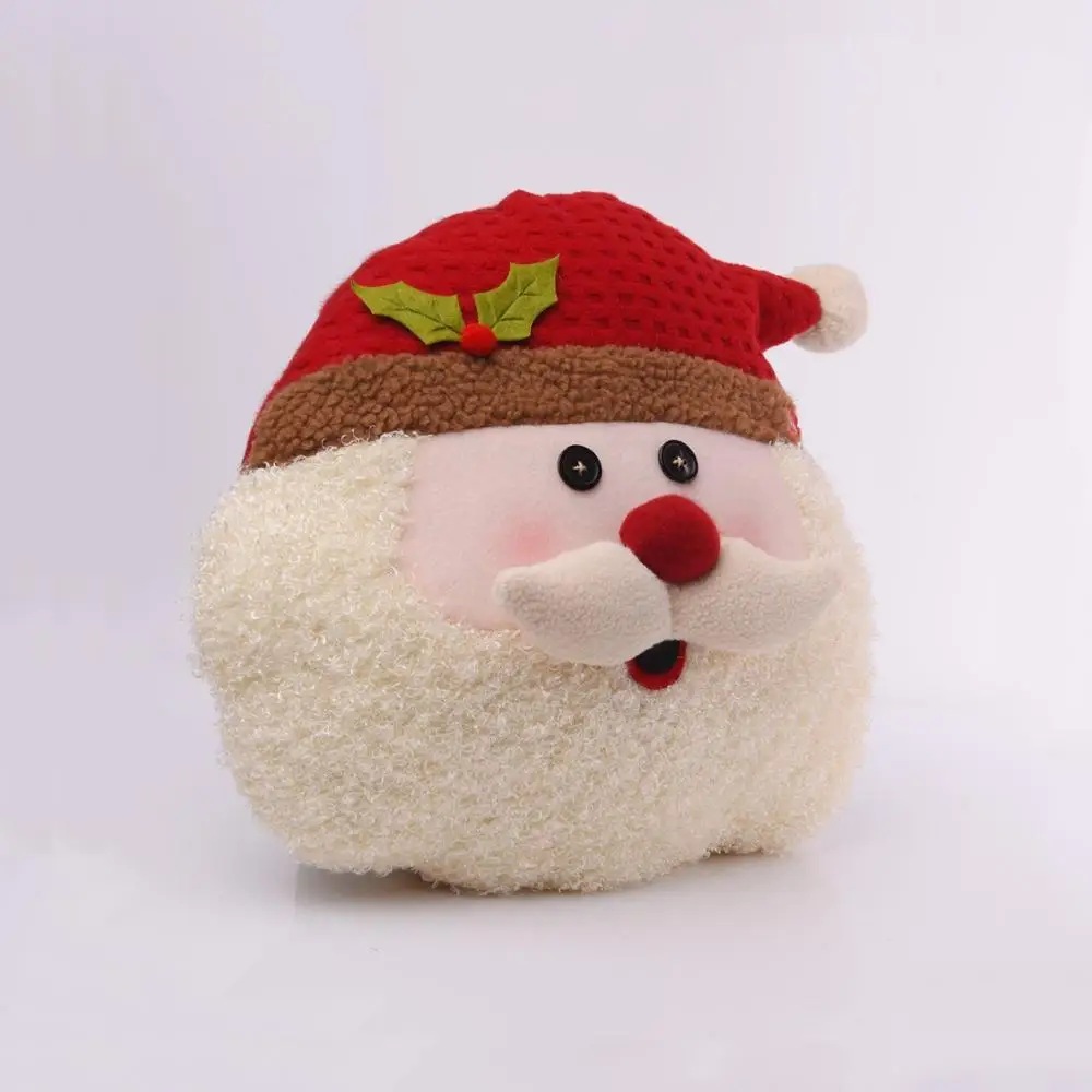 F718 Christmas Animated Musical Flappy Santa Claus ODM Pillow Plush Singing Xmas Pillow Christmas Musical Singing Plush Toys
