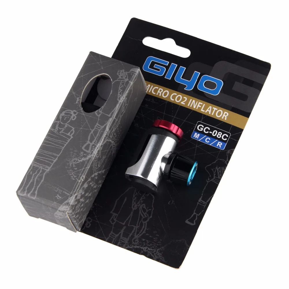 Co2 Pump for Bicycle Schrader Presta Adapter Bike Pump Inflator Aluminum Mini Hand Bicycle Pumps NO Co2 Cartridge