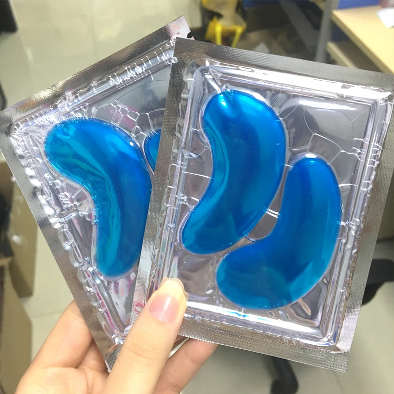 Private Label Custom Shape Muti Color Collagen Crystal Hydrogel Gel Eye Patch Under Eye Mask