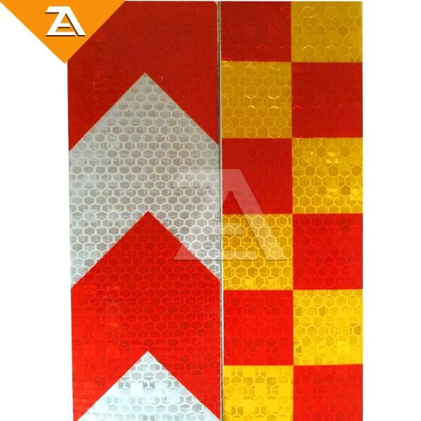 Yellow Black Arrow Reflective Floor Marking Tape Reflective Sticker for Roadway Safety